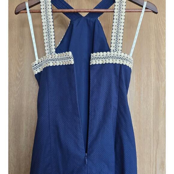 Lilly Pulitzer Vena Stretch Shift Dress True Navy - Picture 6 of 13